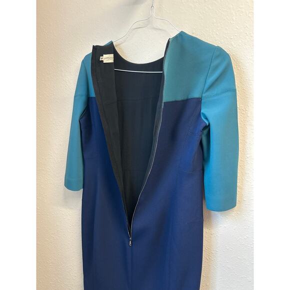 Aquilano Rimondi Navy Dress Size 6 / IT 42 Made in Italy Designer Work Dress - Picture 6 of 11